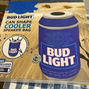 Blue Can Shape Cooler Speaker Bag